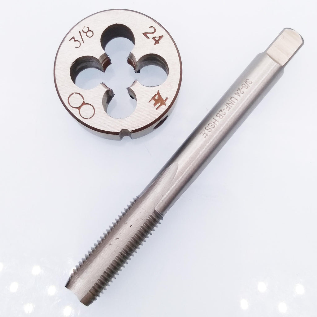 HSS 3/8-24 UNF Tap Left Hand & 3/8-24 UNF Die Left Hand