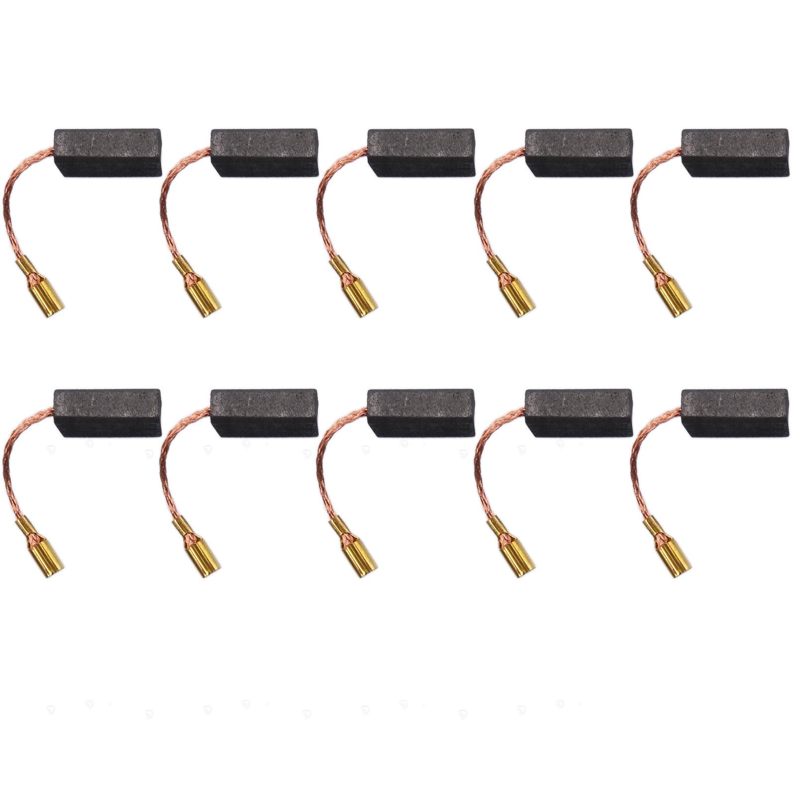 US Stock 10pcs 6 x 8 x 15mm Carbon Brushes Motor Brush Set Replacement #6-100