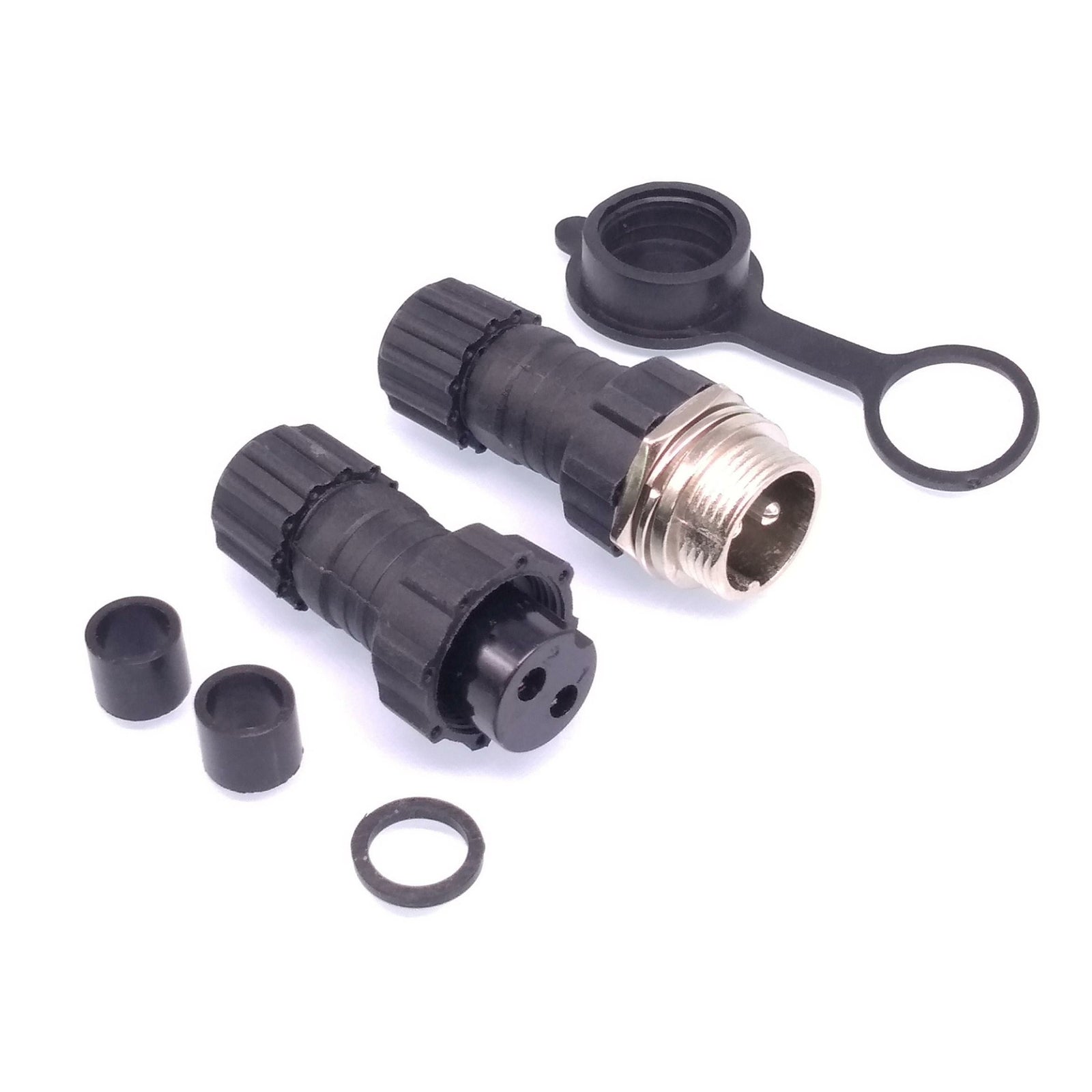 2Sets GX16 Waterproof Aviation Connector Plug Socket Sensor 2pin