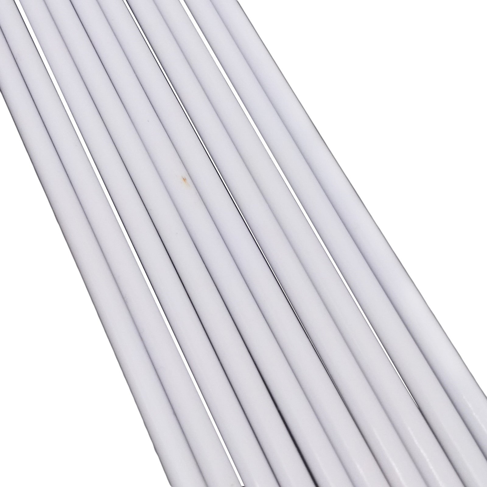 US Stock 10x ABS Styrene Plastic Round Bar Rod Dia 3mm ±10% 9.8" 250mm White