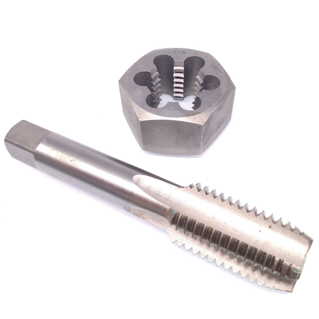 US Stock HSS 1"-8 Tap & 1"-8 Hexagon Die Thread Right Hand Set