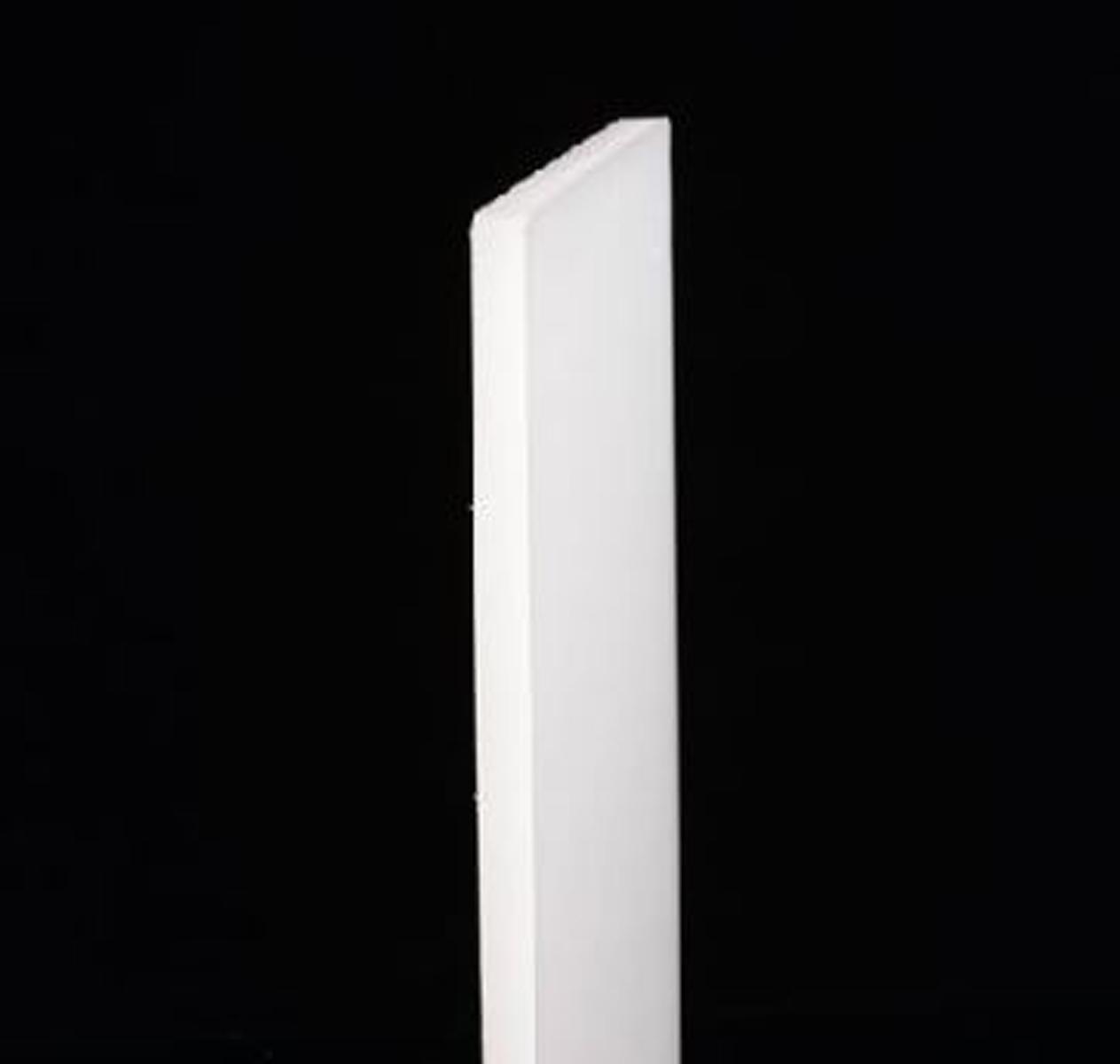 US Stock 20mm ±10% x 3.937" x 3.937" UHMW PE Plastic Sheet Plate Natural White