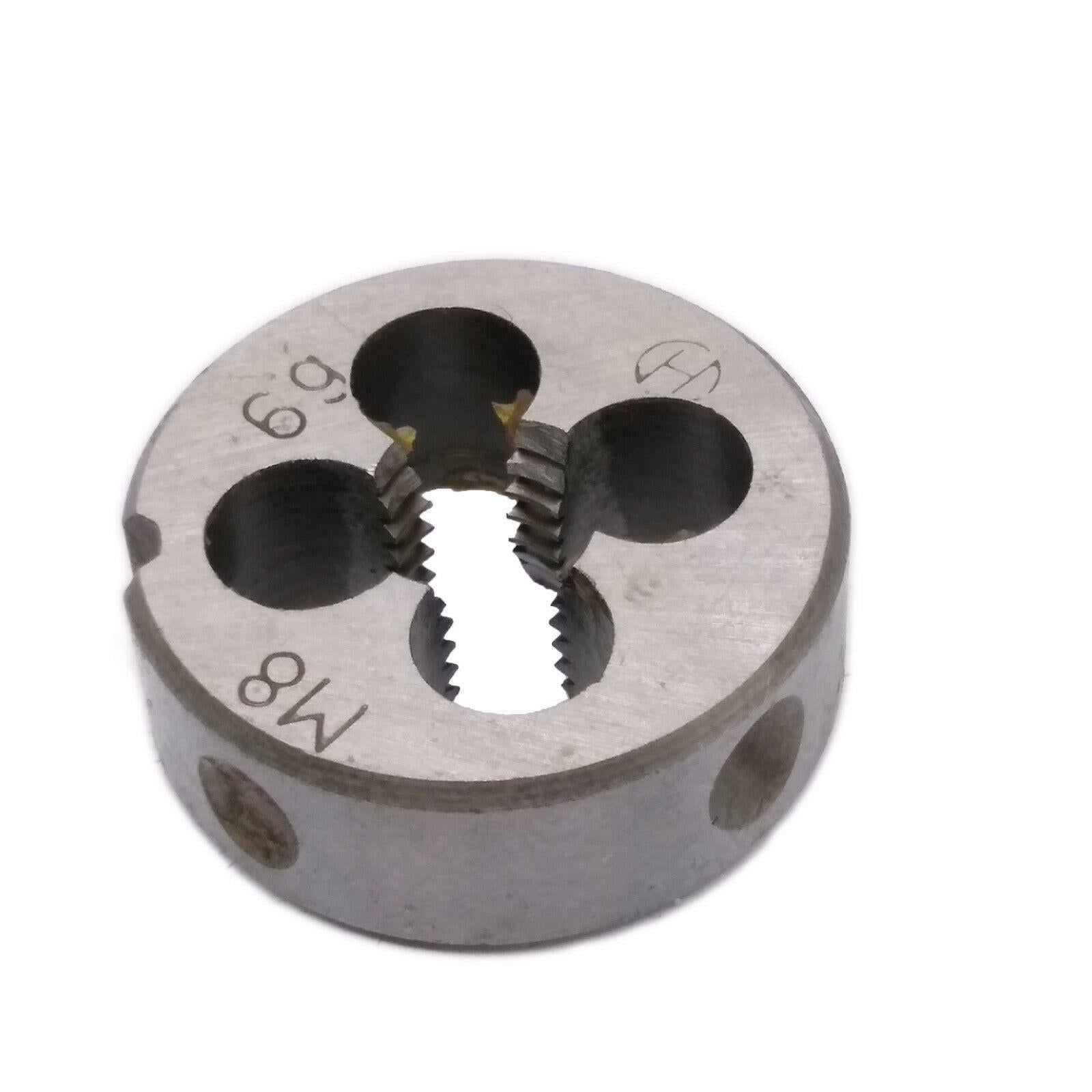 HSS M8 x 1.25mm Taper & Plug Tap & M8 x 1.25mm Die Metric Thread Right Hand