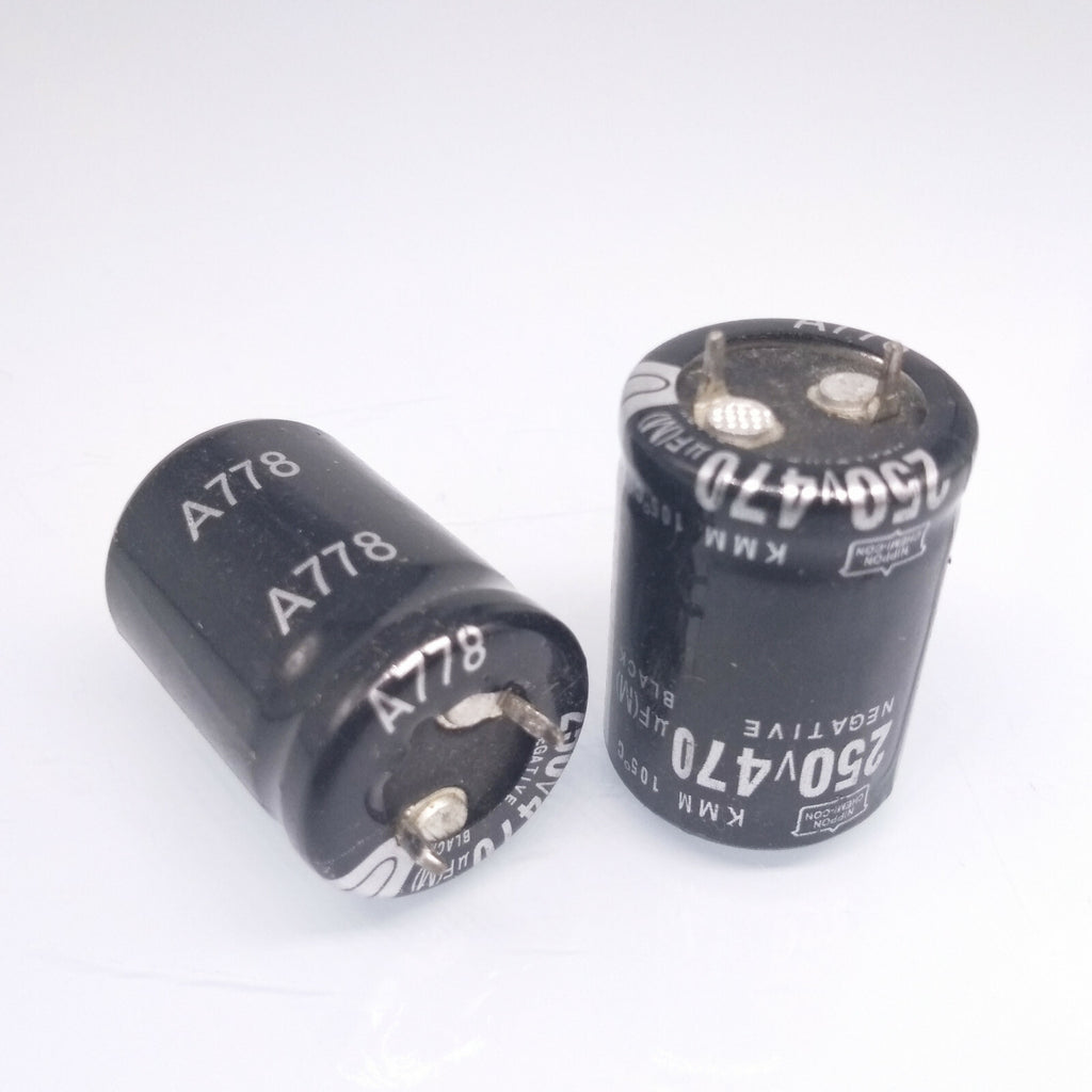 US Stock 2pcs Electrolytic Capacitors 470uF 470mfd 250V +105℃ Radial 22 x 31mm