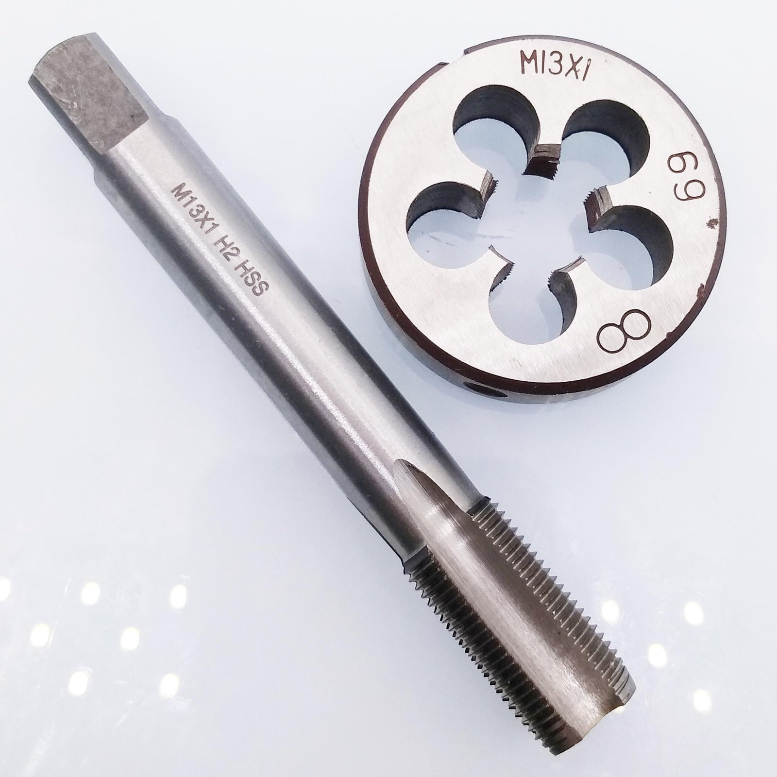 US Stock HSS M13 x 1mm Tap & M13 x 1.0mm Die Metric Thread Right Hand