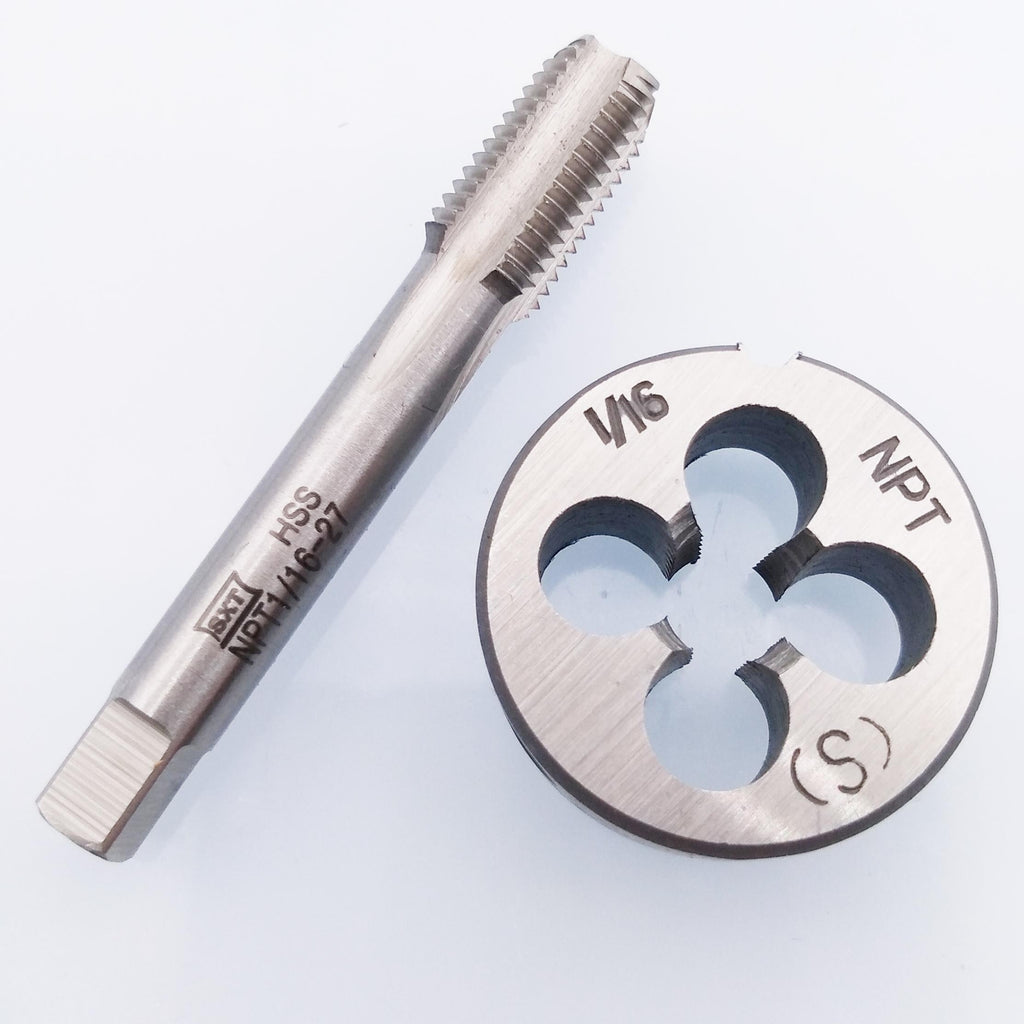 HSS 1/16-27 NPT Tap & 1/16-27 NPT Die Right Hand