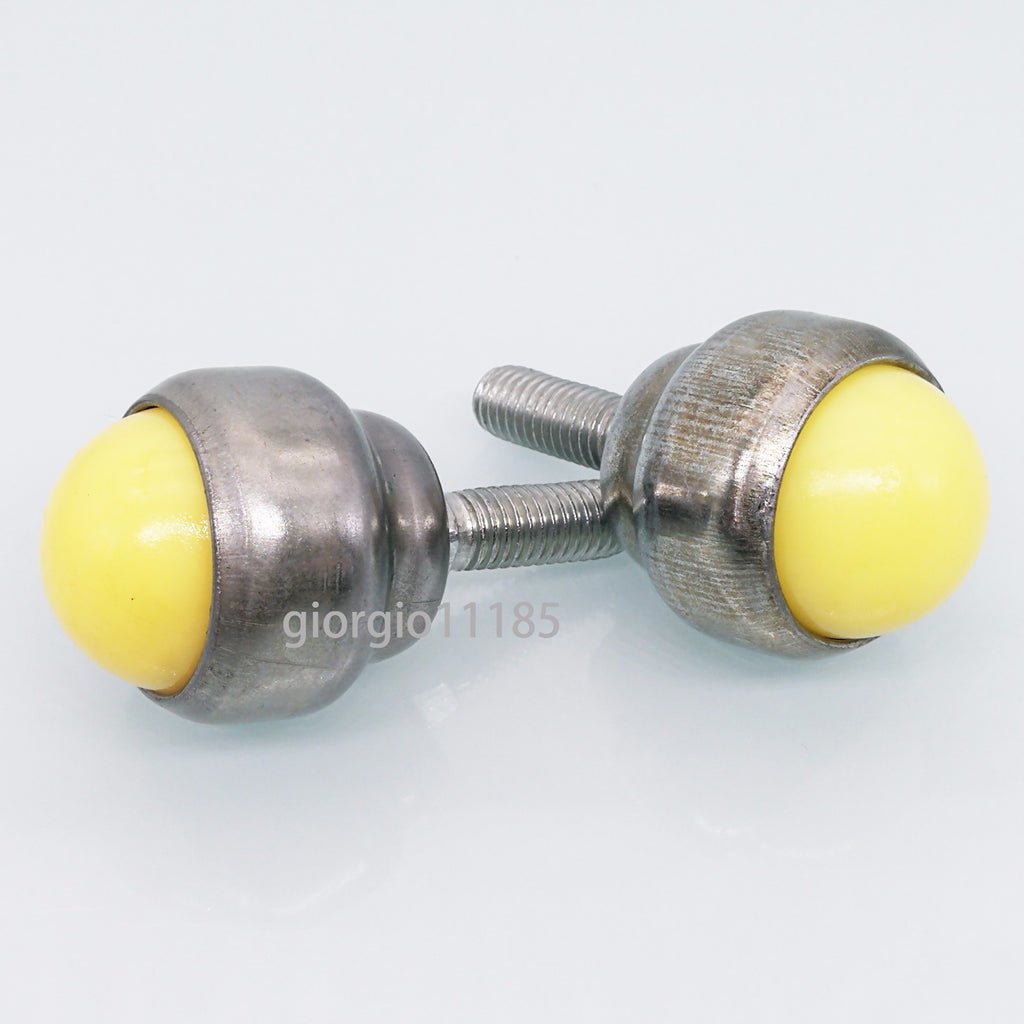 US Stock 2pcs Dia 1'' Nylon Ball Stud Transfer Bearing Unit Conveyor Roller M8