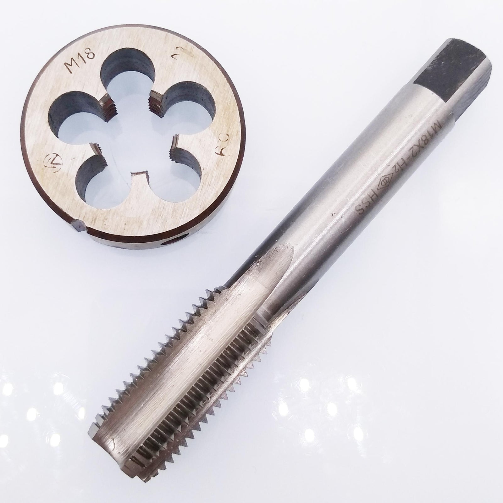 AU Stock HSS M18 x 2mm Tap & M18 x 2.0mm Die Metric Thread Right Hand