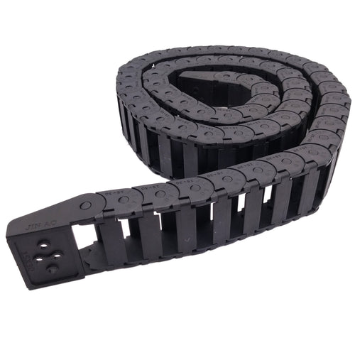 1M 1000mm Black Long Nylon Cable Drag Chain Wire Carrier 15 x 30mm