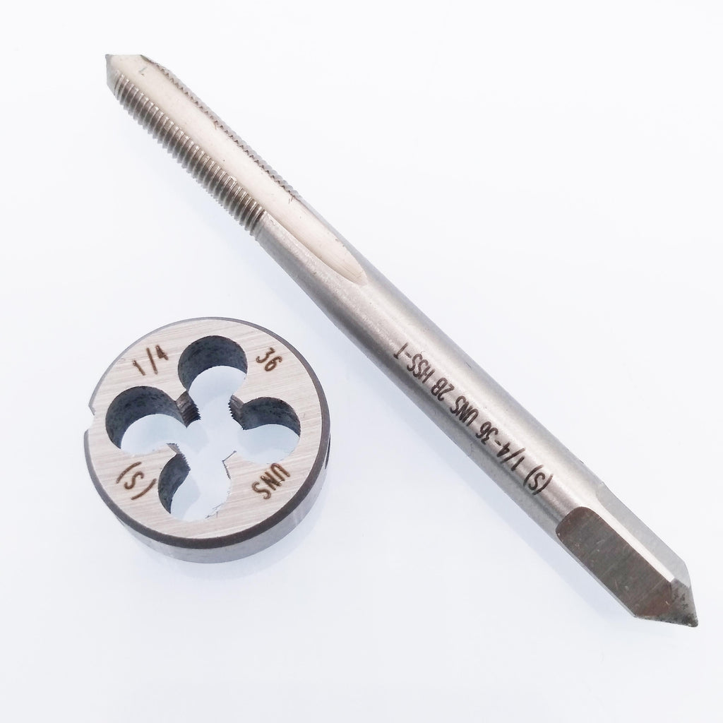 HSS 1/4-36 UNS Tap & 1/4-36 UNS Die Right Hand