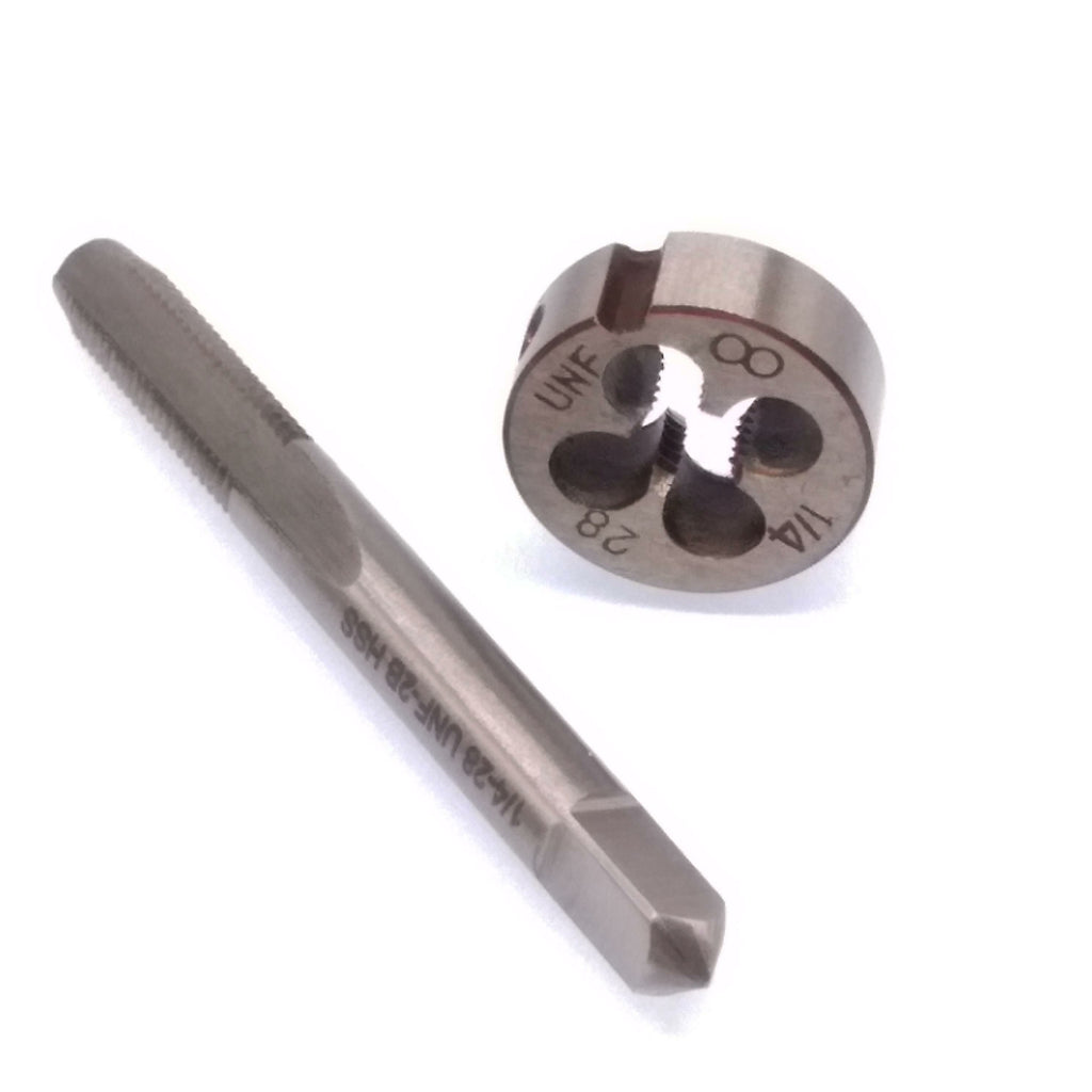 US Stock HSS 1/4-28 Tap & 1/4-28 Die Right Hand
