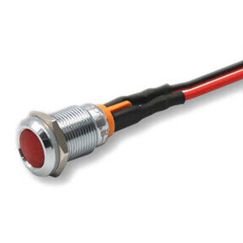 5x Waterproof 16mm Metal LED Indicator Pilot Dash Light Panel Lamp AC 9-24V Red