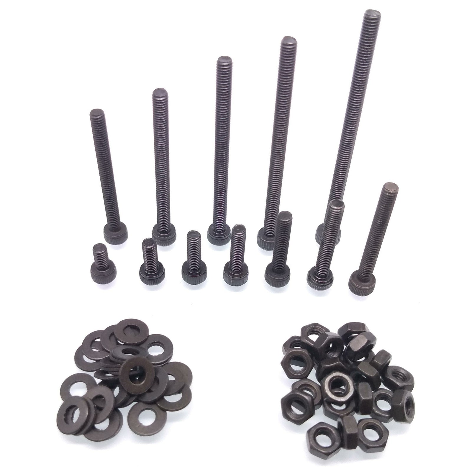 420x M3 Socket Head Cap Screws Steel Allen Socket Nuts Washers Assortment Kit