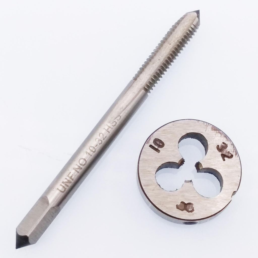 US Stock HSS 10-32 UNF Tap & 10-32 UNF Die Right Hand