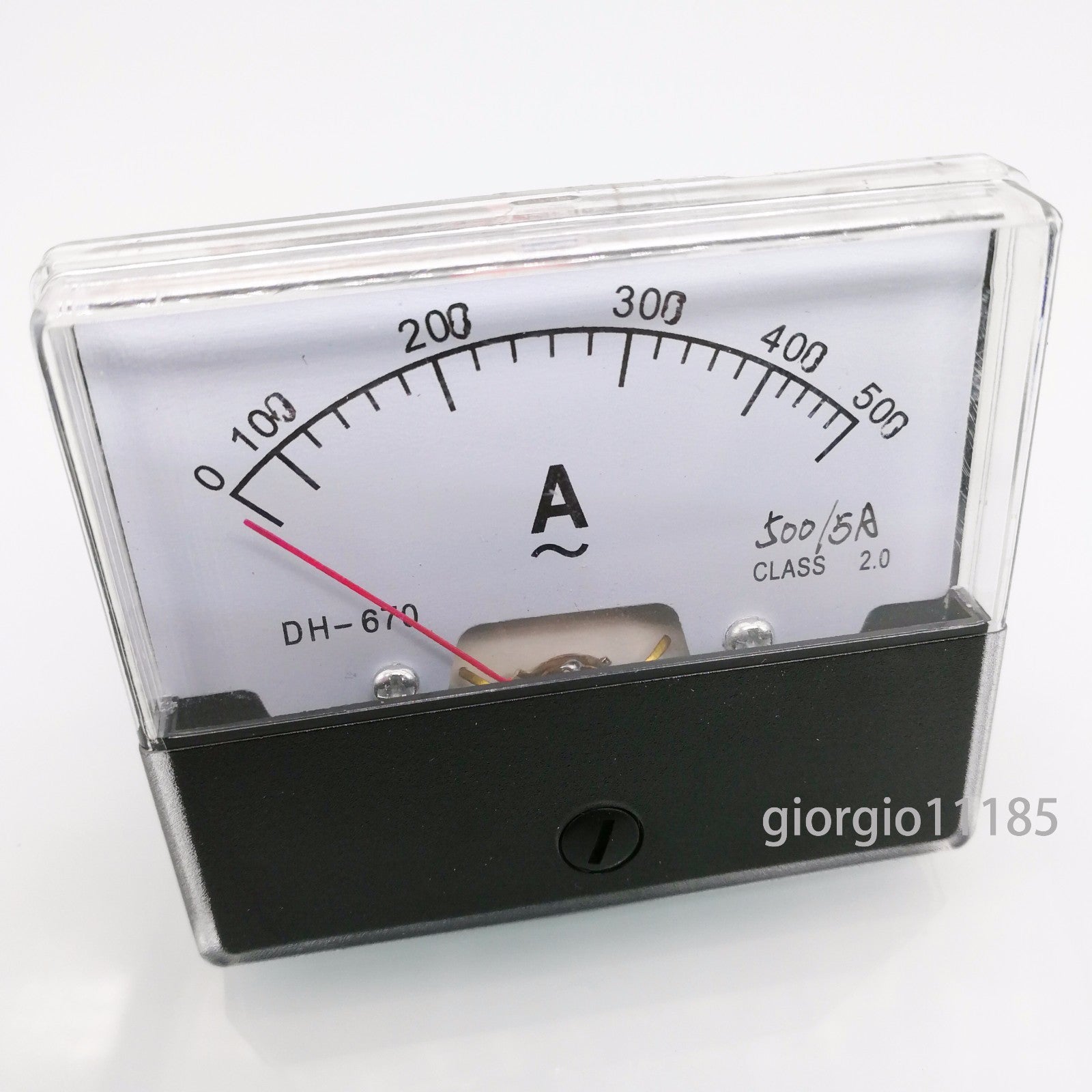 US Stock Analog Panel AMP Current Meter Gauge DH670 500A AC Current Transformer