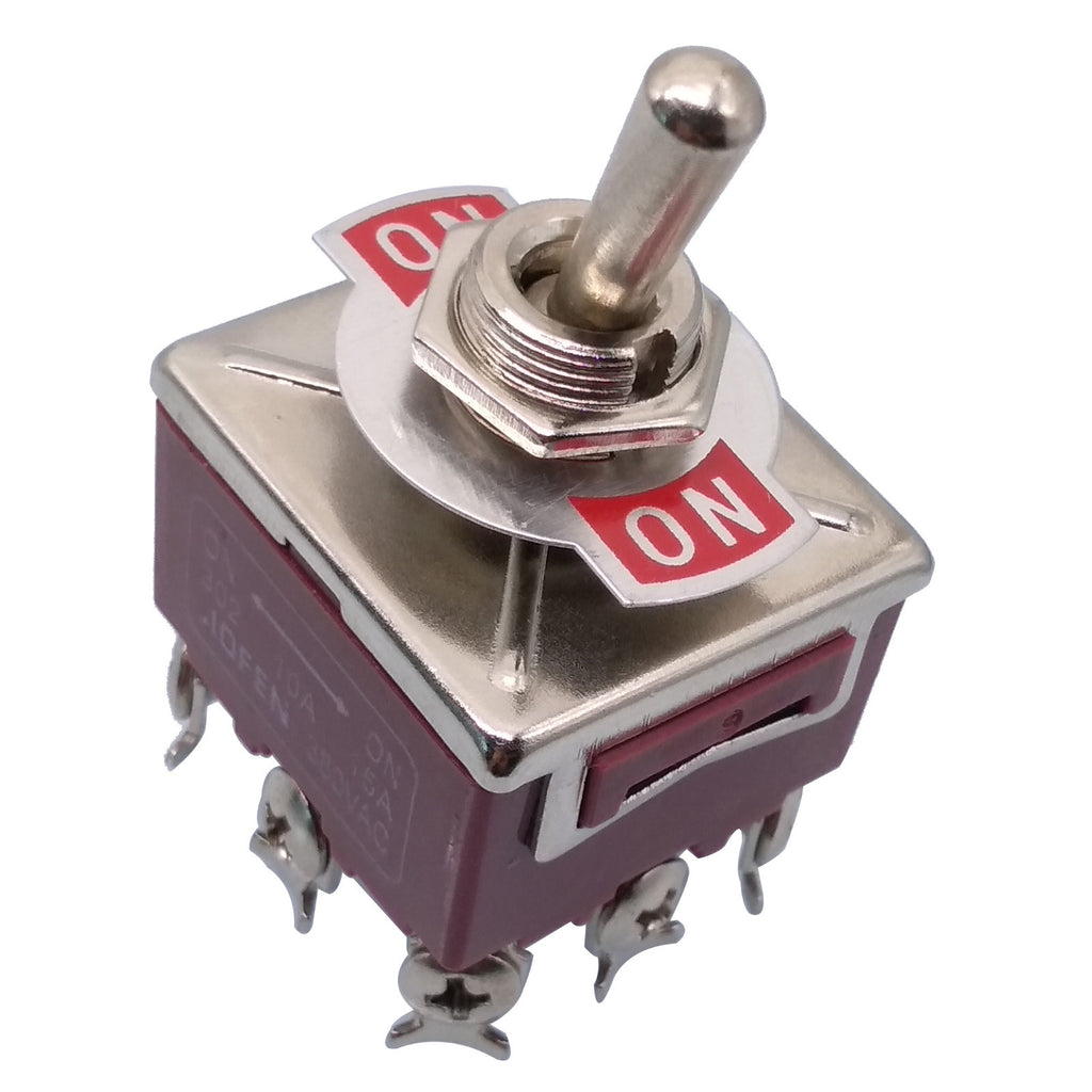 AU Stock ON-ON 3PDT 9 Pin Terminals Latching Toggle Switch 302 AC 250V 15A