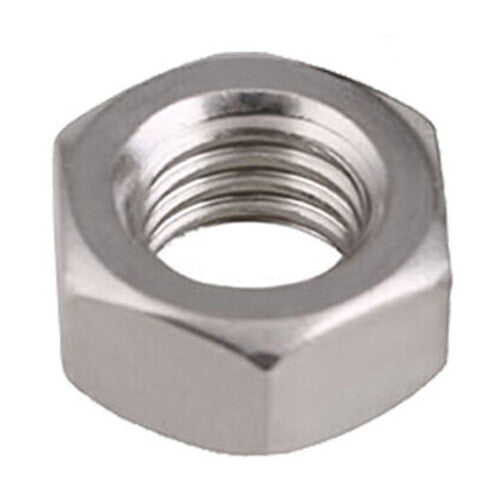 5pcs Hex Full Nuts Left Hand Reverse Thread M8 A2 Stainless Steel Zinc Plated