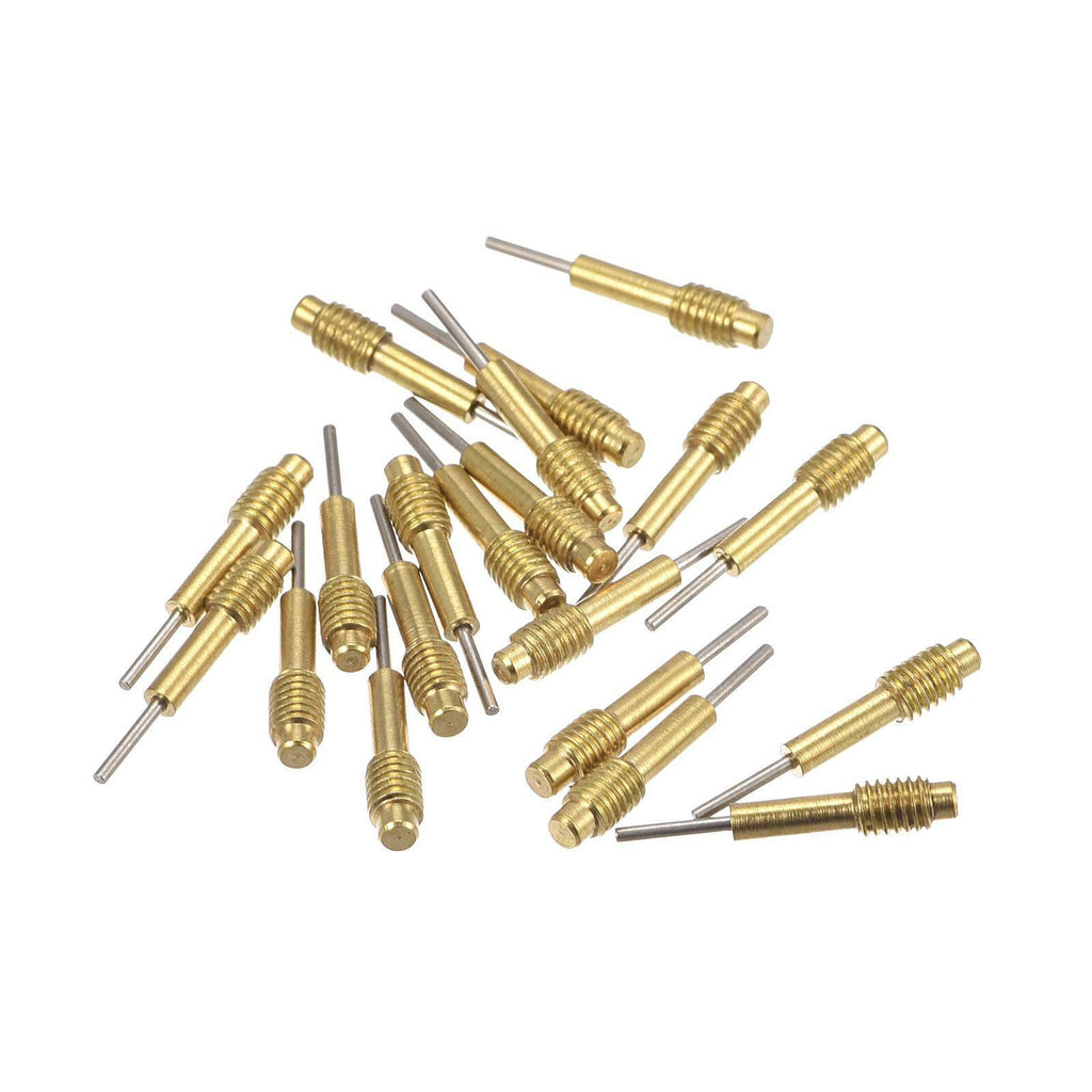 20pcs Replace Pins for Watch Band Pin Punch Tool 0.8mm Dia Brass Punch Pins