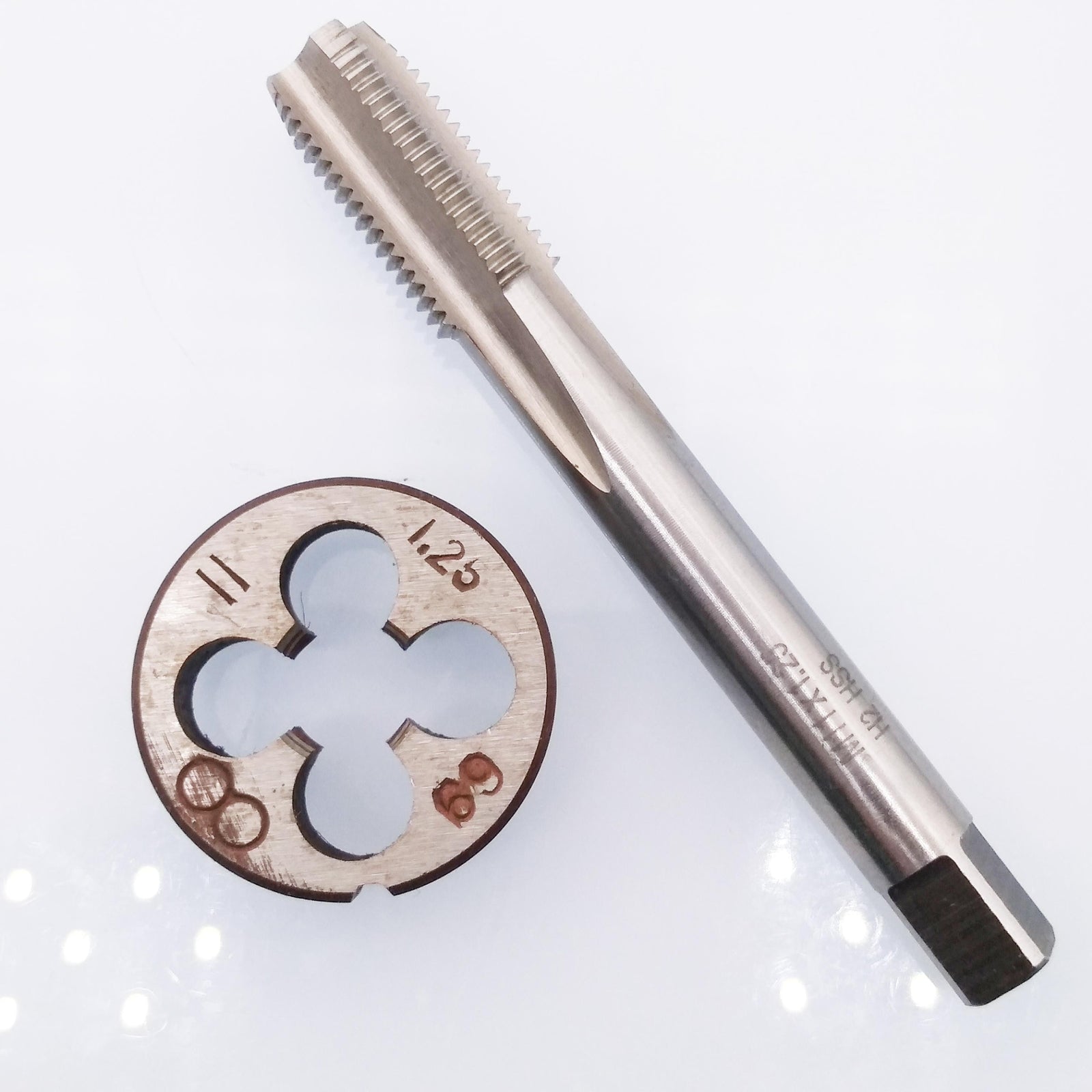 AU Stock HSS M11 x 1.25mm Tap & M11 x 1.25mm Die Metric Thread Right Hand