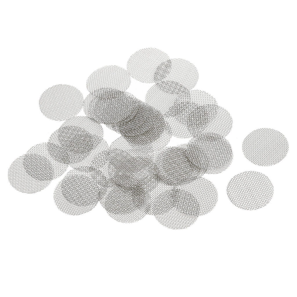 40pcs 60# Pipe Screen Stainless Steel Screen 1/2 Inch 12.7mm Dia for Pipe Filter