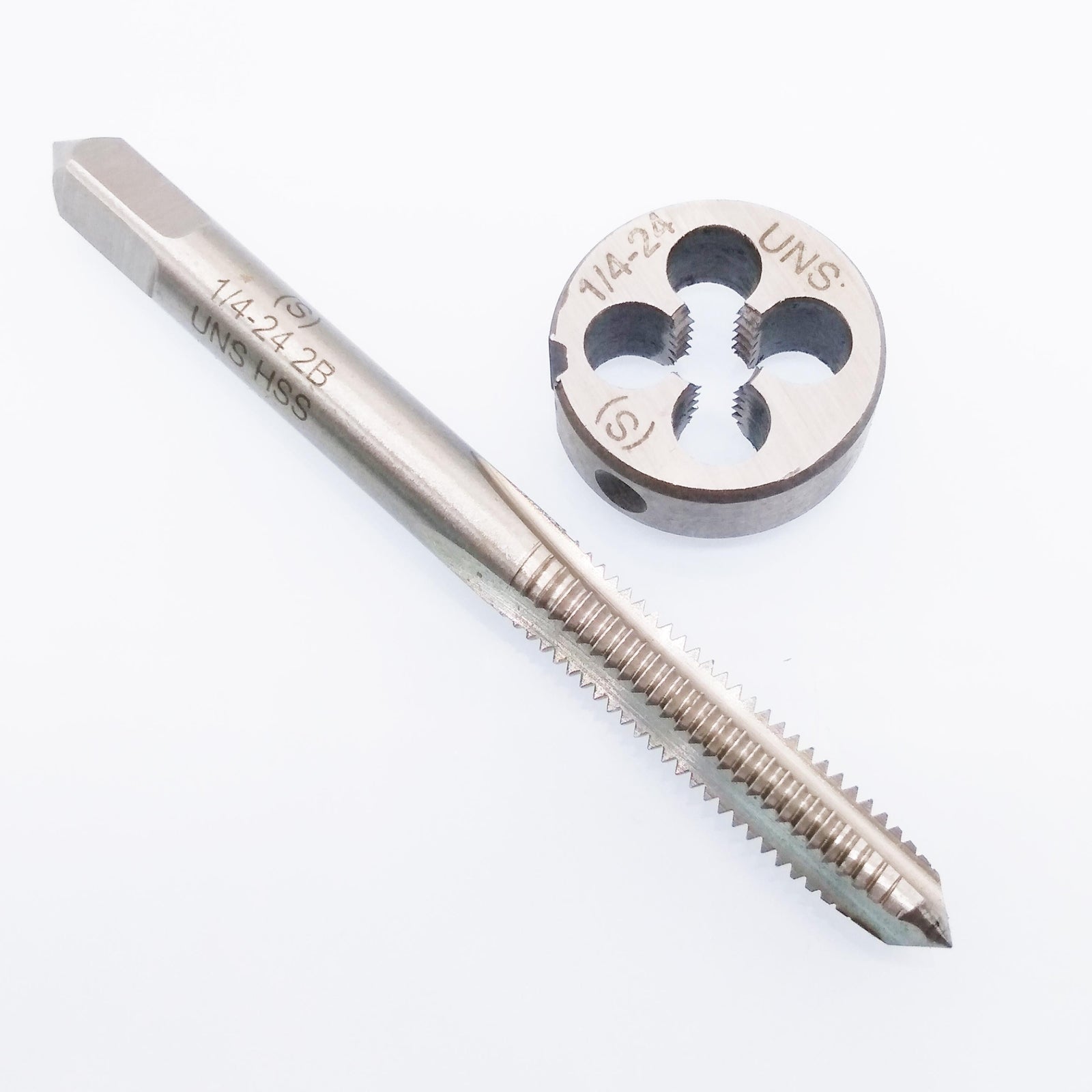 AU Stock HSS 1/4-24 UNS Tap & 1/4-24 UNS Die Right Hand