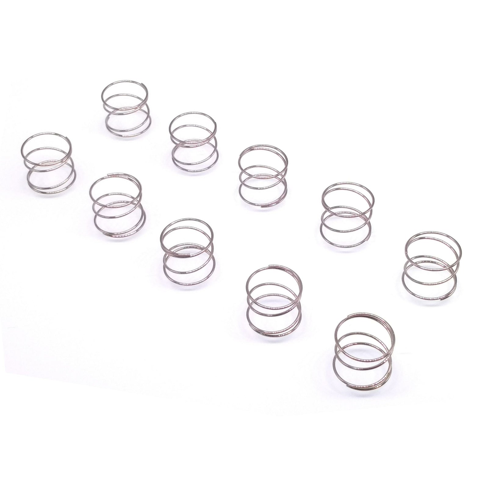 10x 0.6mm Wire Dia Stainless Steel Compression Spring Pressure OD 12mm Length 10