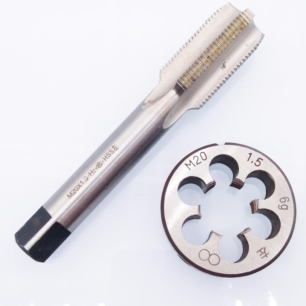 AU Stock HSS M20 x 1.5mm Tap & M20 x 1.5mm Die Metric Thread Left Hand