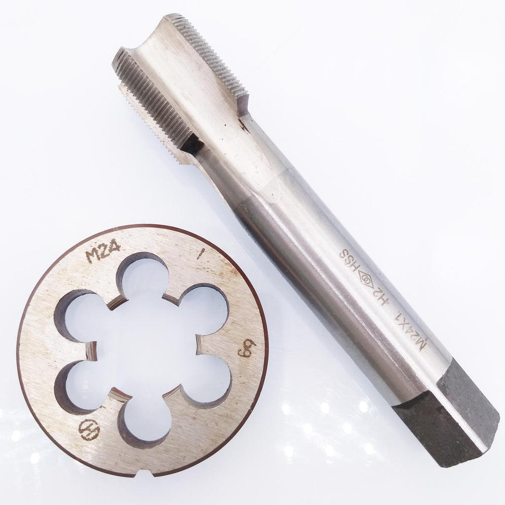 HSS M24 x 1mm Tap & M24 x 1.0mm Die Metric Thread Right Hand