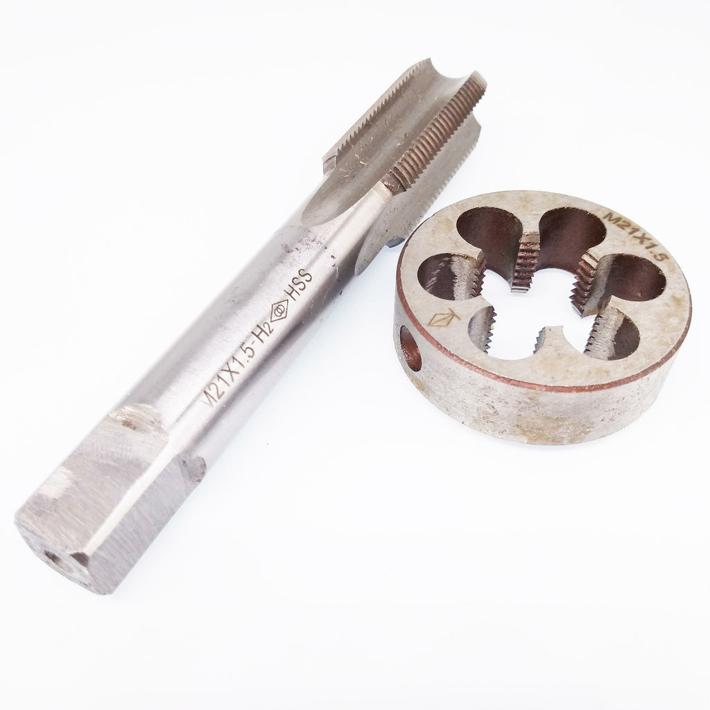 US Stock HSS M21 x 1.5mm Tap & M21 x 1.5mm Die Metric Thread Right Hand