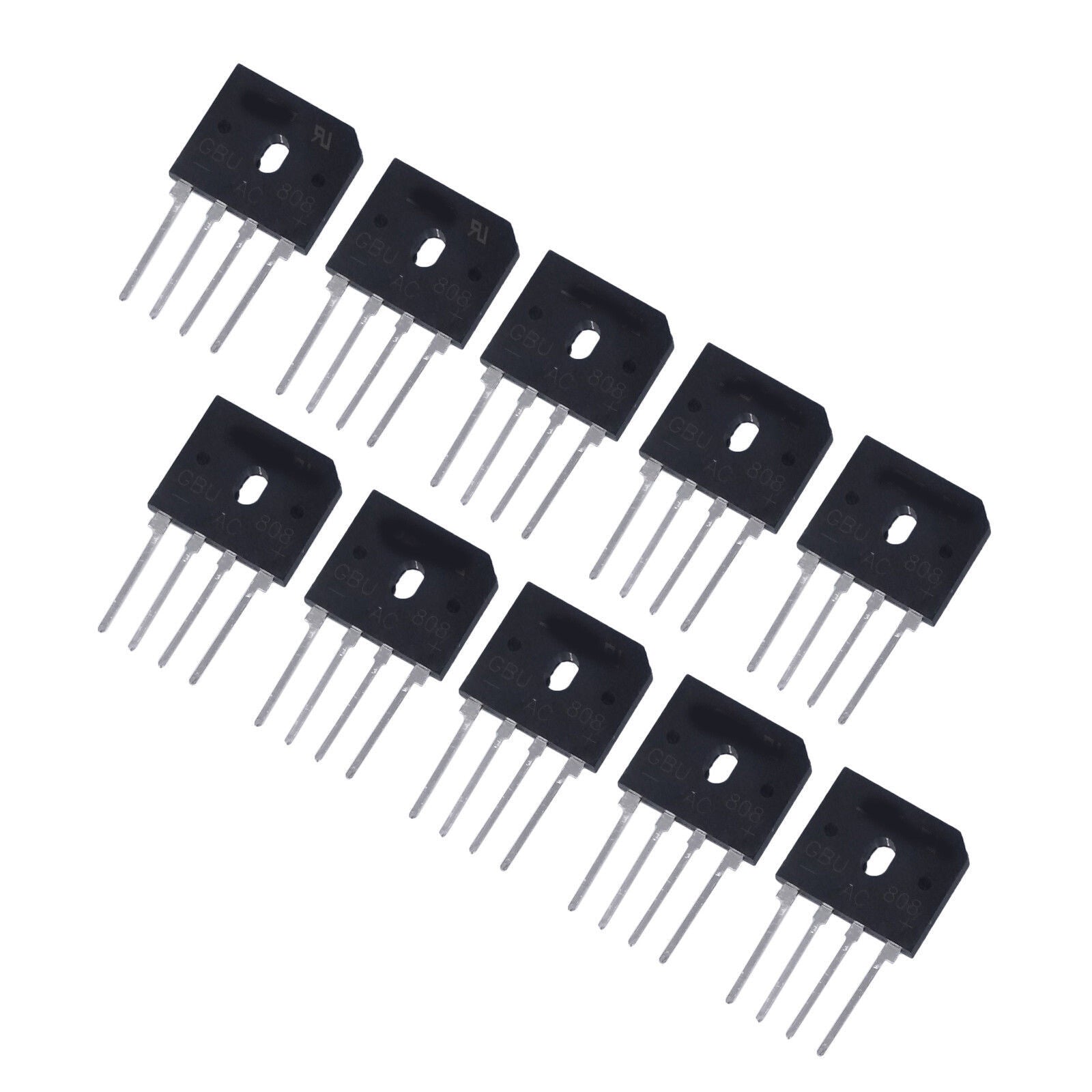 10pcs GBU808 GBU-808 8A 800V Bridge Rectifier