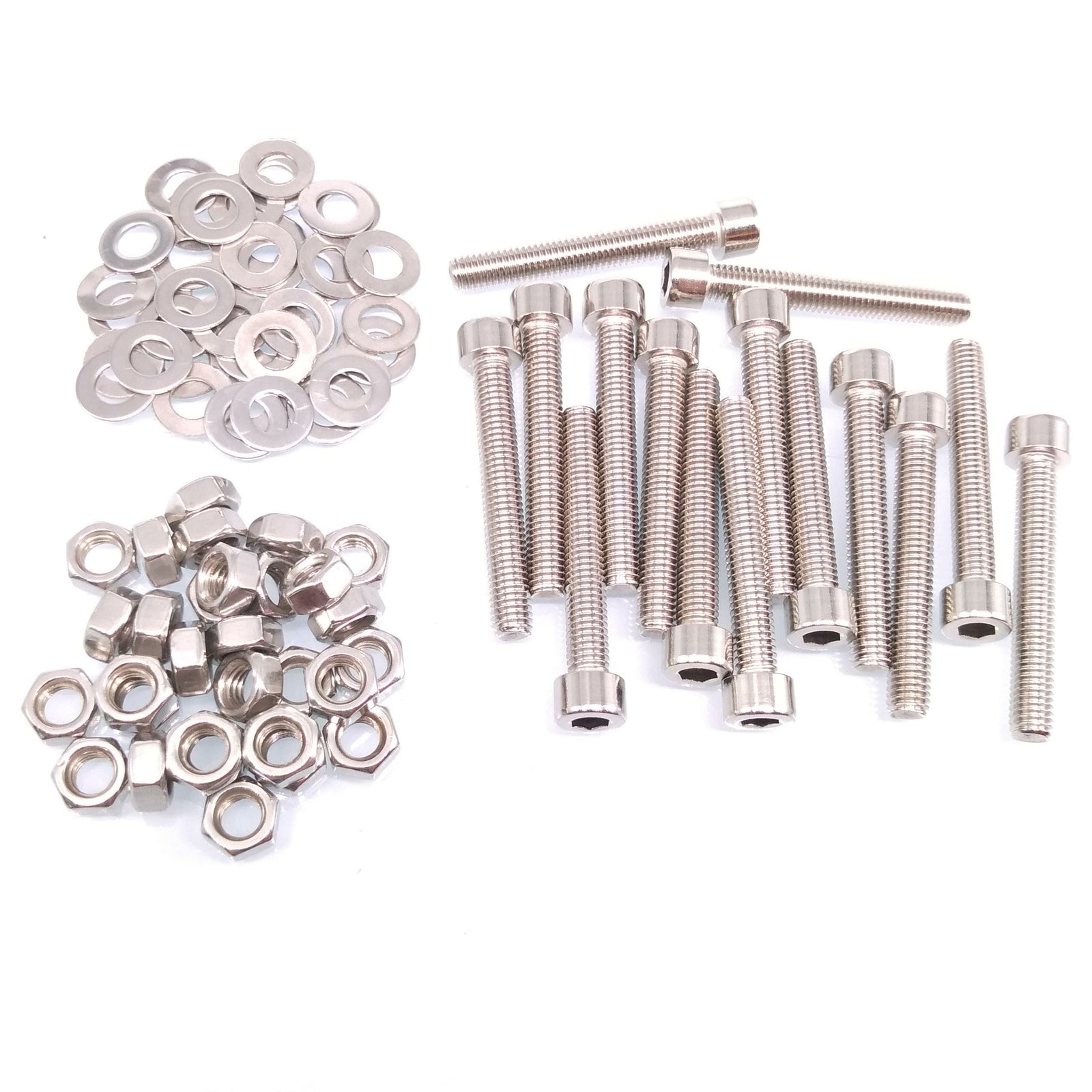 50x M5 x 40mm Socket Head Cap Screws Stainless Steel Allen Socket Nuts Washers
