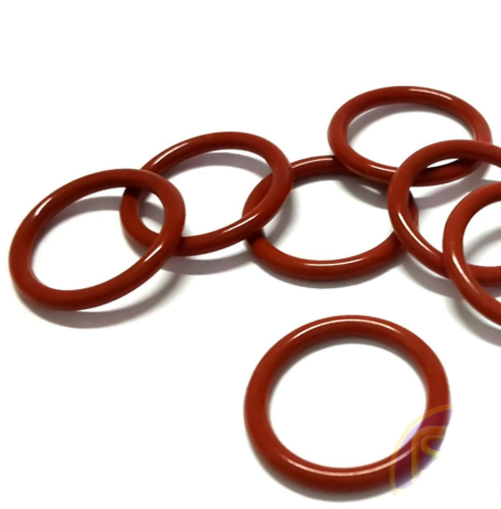 US Stock 100x 17mm OD 13mm ID 2mm Dia Food Grade Silicone Rubber Seal O-Ring Red