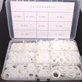 AU Stock 1500pcs White Nylon Flat Washers Assortment Kit