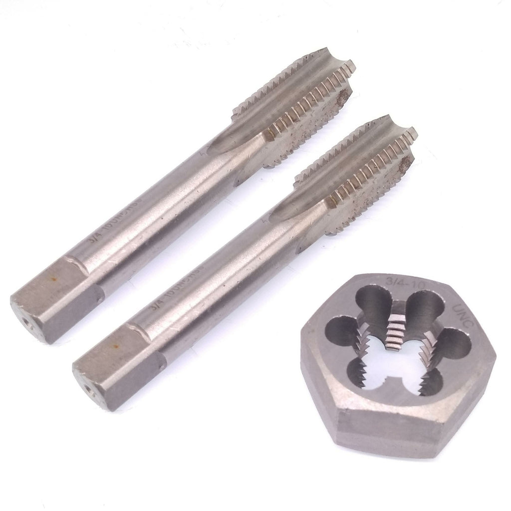 HSS 3/4-10 Taper & Plug Tap & 3/4-10Hexagon Die Thread Right Hand Set