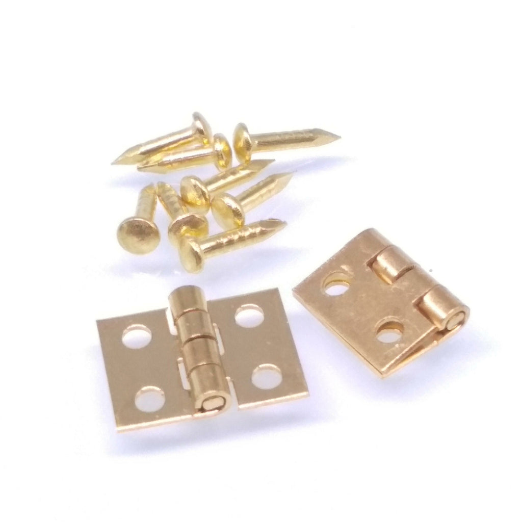 US Stock 50x Mini Jewelry Chest Gift Wine Music Box Dollhouse Cabinet Door Hinge