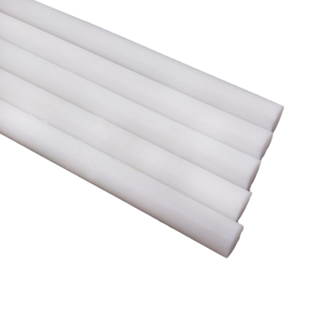 AU Stock 5pcs Dia 0.23622" (6mm) Length 4" (100mm) PTFE Round Rod Bar