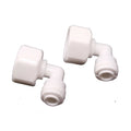 US Stock 2pcs 1/2" Female Thread to 1/4" Tube L Elbow Quick Connect Push Fit