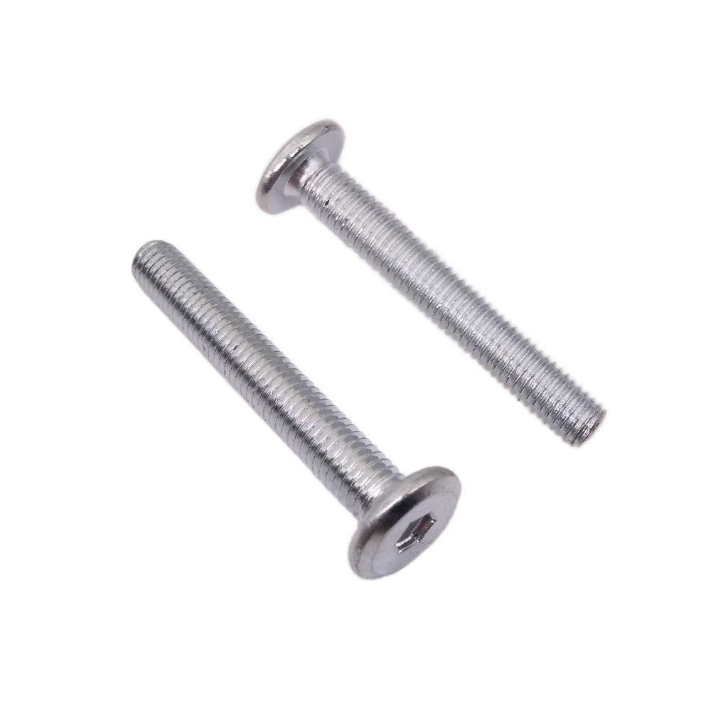 US Stock 10x M8x55mm Furniture SHCS Flat Round Socket Head Cap Screws Allen Bolt