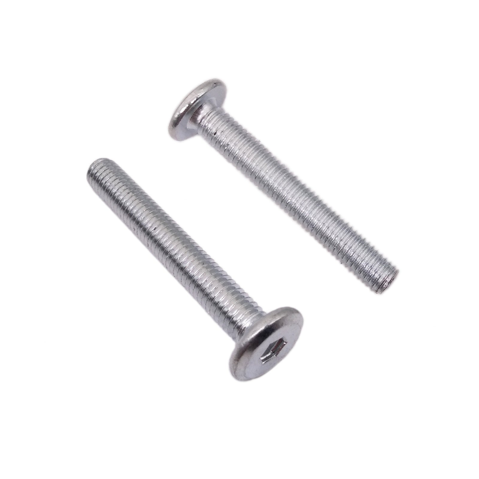 US Stock 10x M8x55mm Furniture SHCS Flat Round Socket Head Cap Screws Allen Bolt