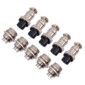 US Stock 5 Pair Aviation Plug 8 Pin Male Female Panel Wire Connector 16mm GX16-8