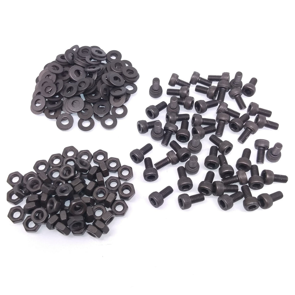 200x M3 x 8mm Socket Head Cap Screws Alloy Steel Allen Socket Drive Nuts Washers
