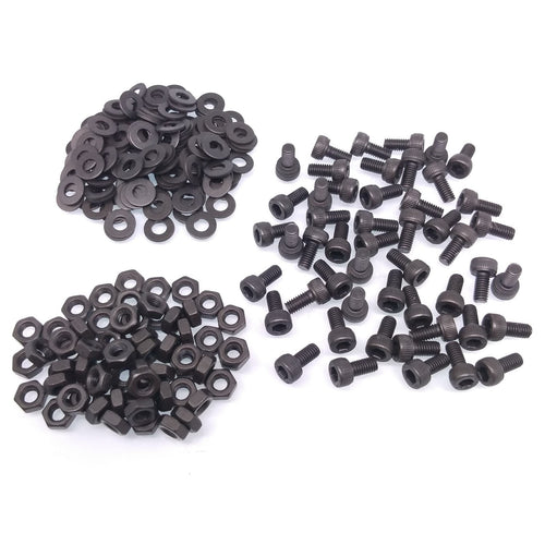 200x M3 x 8mm Socket Head Cap Screws Alloy Steel Allen Socket Drive Nuts Washers