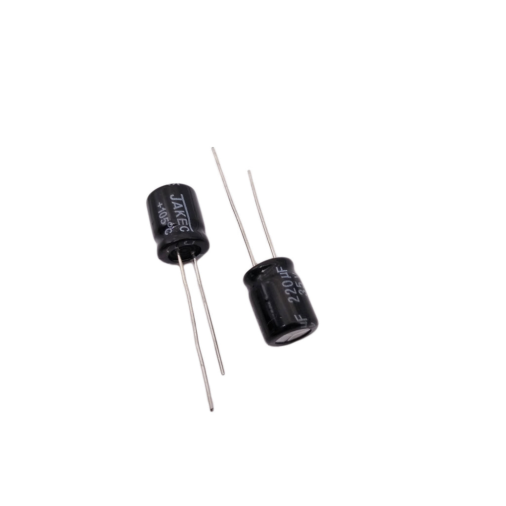 50pcs Electrolytic Capacitors 220uF 220mfd 35V +105℃ Radial 8 x 12mm