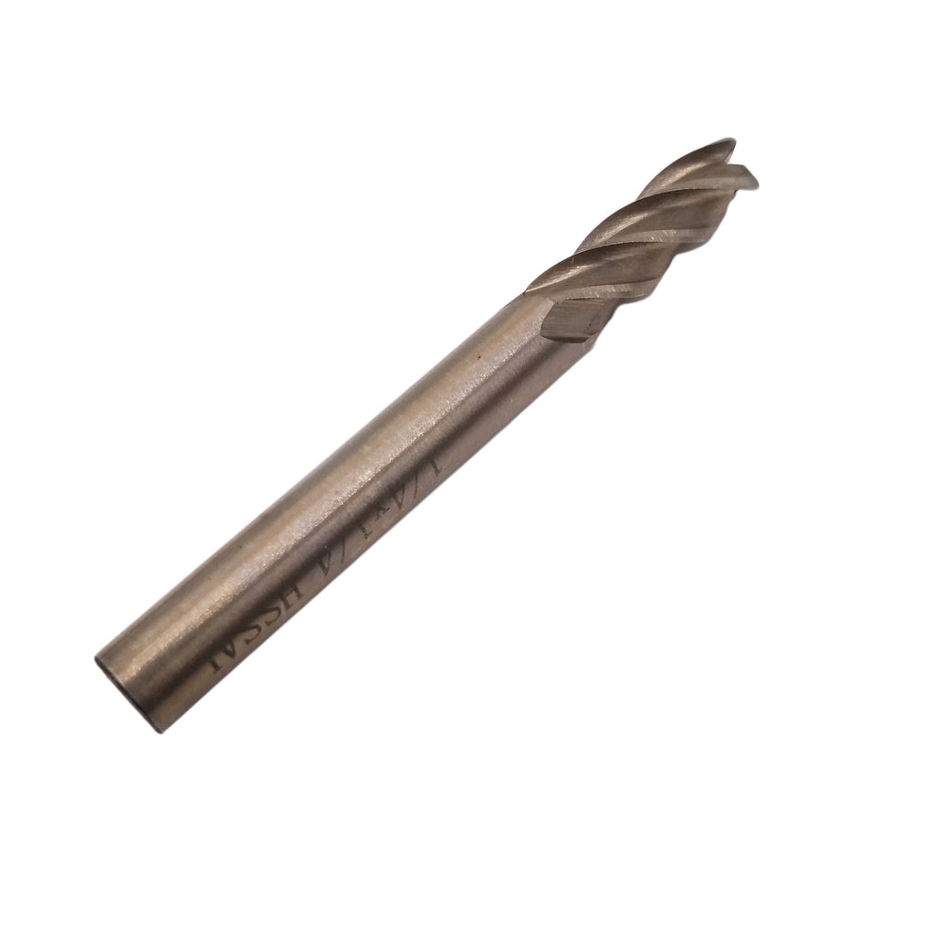 3pcs 1/4 inch Four 4 Flute HSS & Aluminium End Mill Cutter CNC Bit