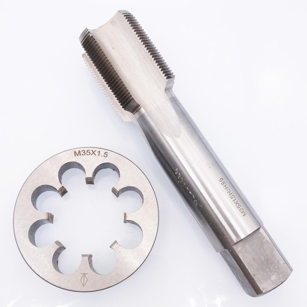 HSS M35 x 1.5mm Tap & M35 x 1.5mm Die Metric Thread Right Hand