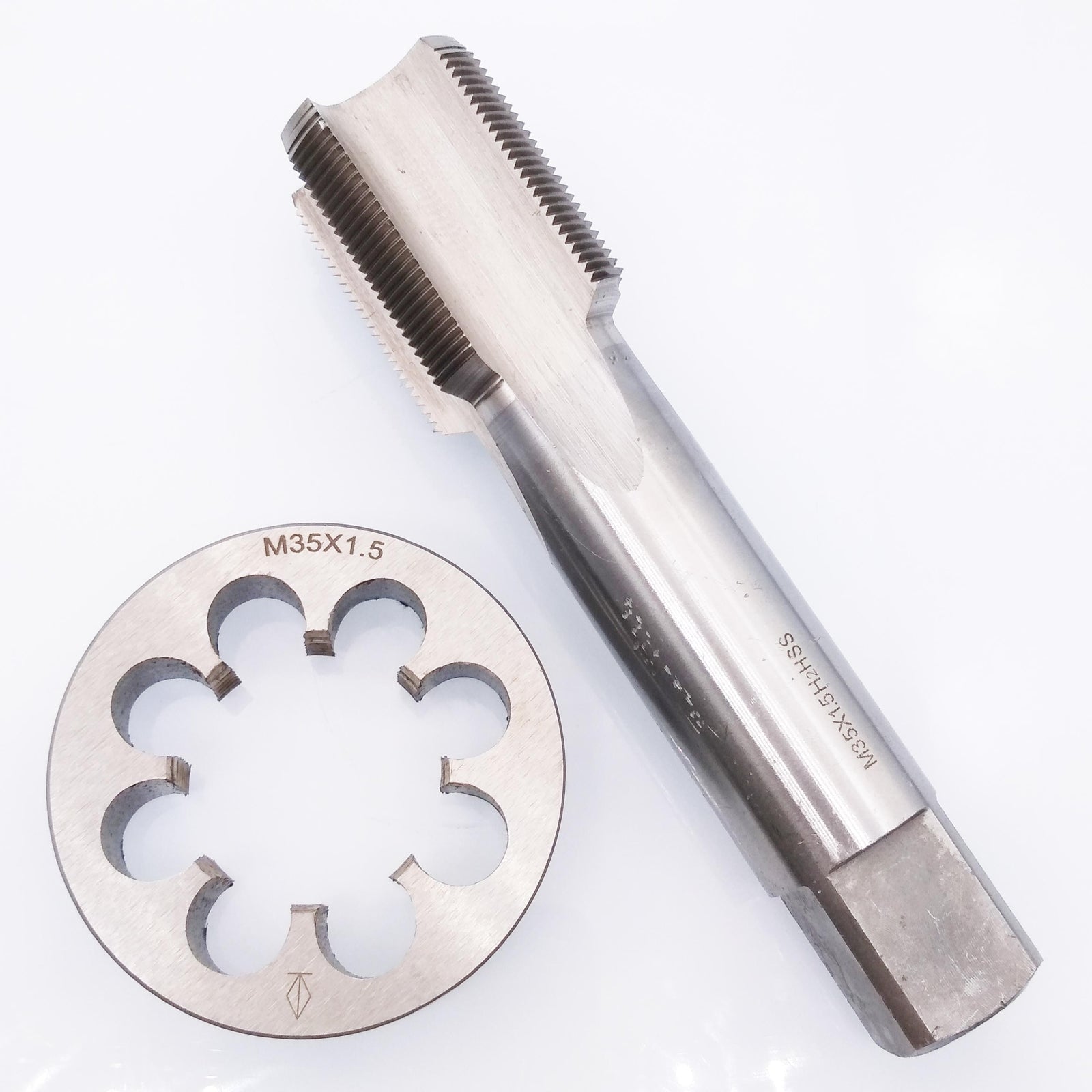 HSS M35 x 1.5mm Tap & M35 x 1.5mm Die Metric Thread Right Hand