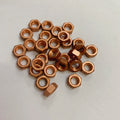 10pcs 99.9% Pure Copper Cu Hex Nut Hexagon Nuts M6