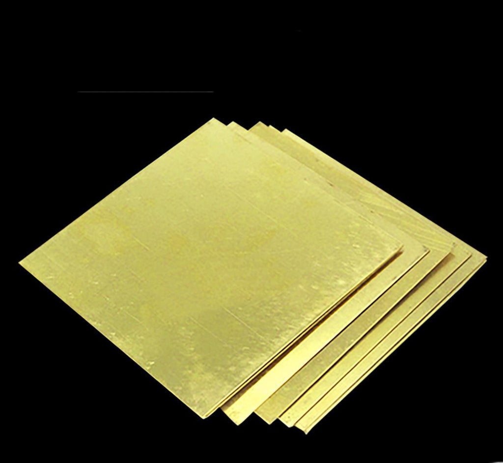 2pcs H62 Brass Sheet Brass Plate 0.8 ±10% x 100 x 100mm
