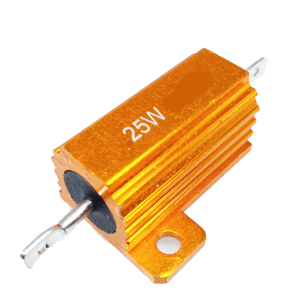 US Stock 2pcs 20 ohm 20R 25W Watt Aluminum Housed Metal Case Wirewound Resistors