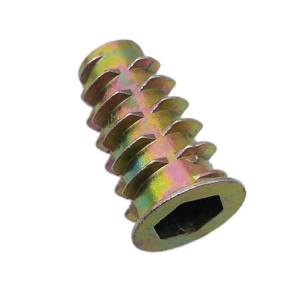 US Stock 20x M8 x 25mm Furniture Hex Drive Flat Head Nuts Screws For Wood Insert